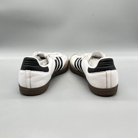 Adidas Shoes Mens 11.5 White Leather Samba Low Top Soccer Sneakers Comfort main image 10